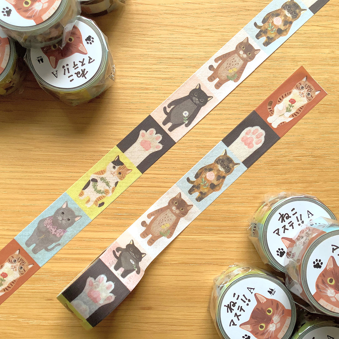 4legs / Washi Tape -Cats <A>