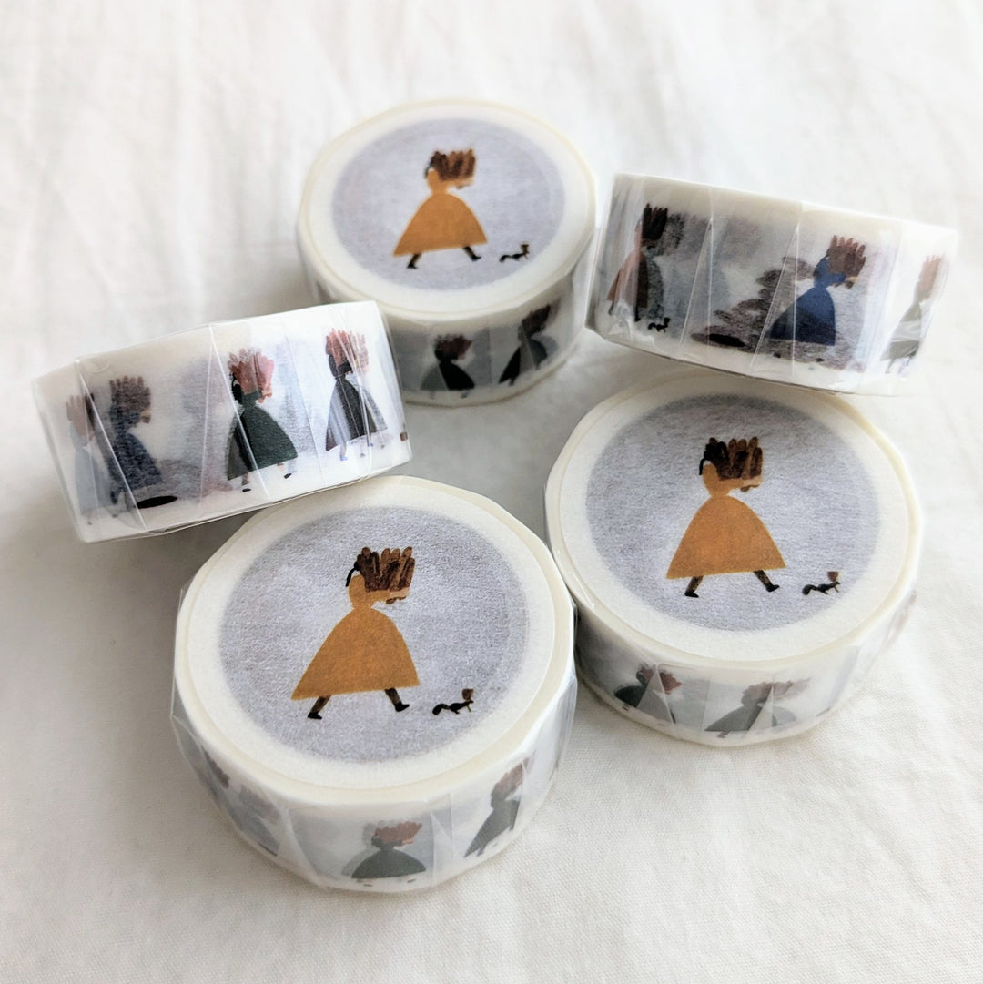 Necktie / Washi Tape -Work carrying bread