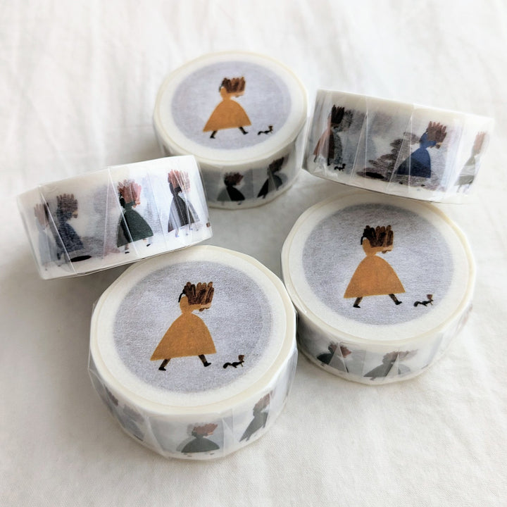 Necktie / Washi Tape -Work carrying bread