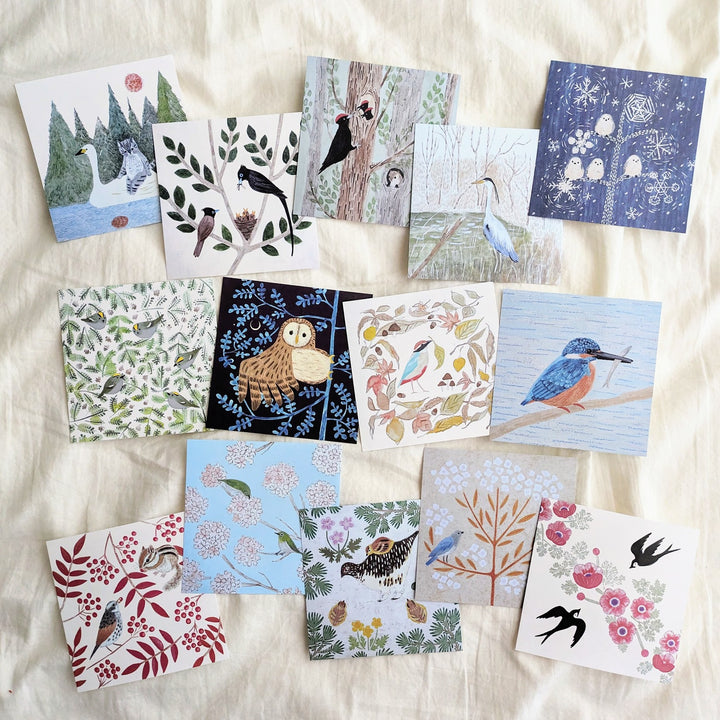 4legs / Wild birds letter Paper <14 types x 7 sheets each>