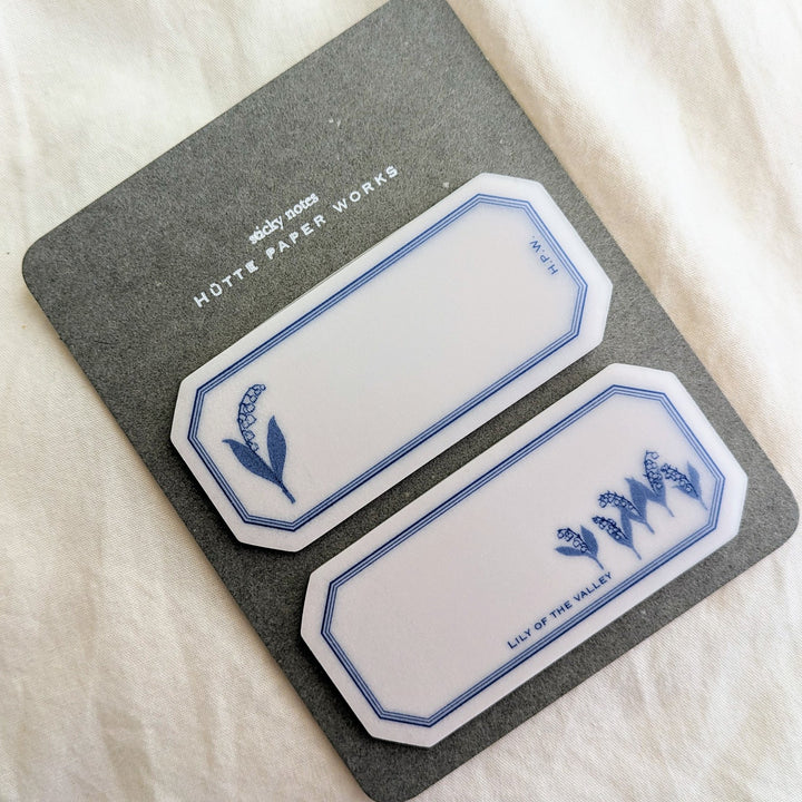 Hutte Paper Works / Tracing Paper Sticky Note -BLUEF LORAL series