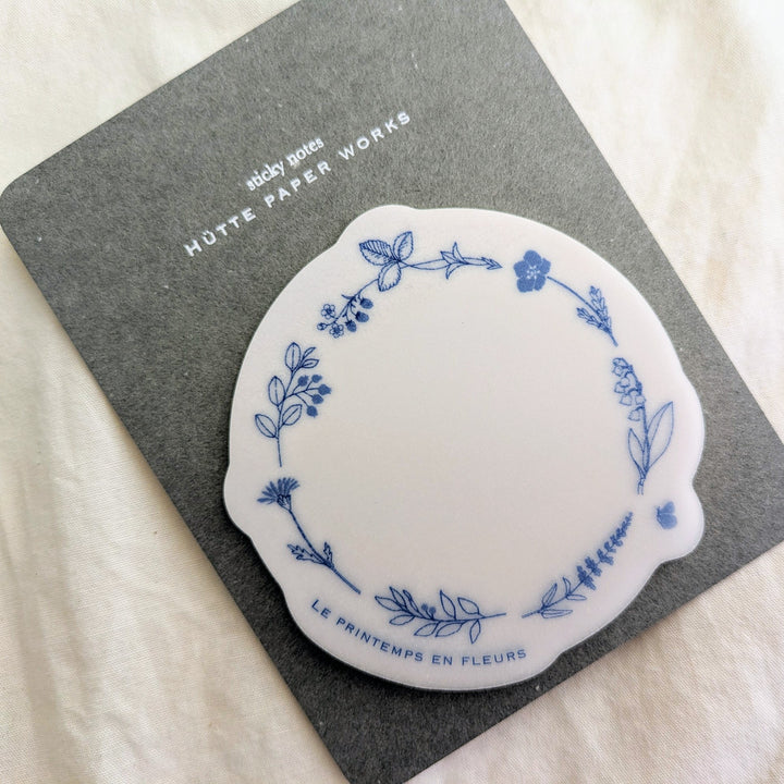 Hutte Paper Works / Tracing Paper Sticky Note -BLUEF LORAL series