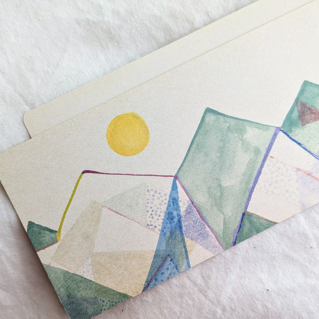 Yuko Omori / Note card -sankaku yama