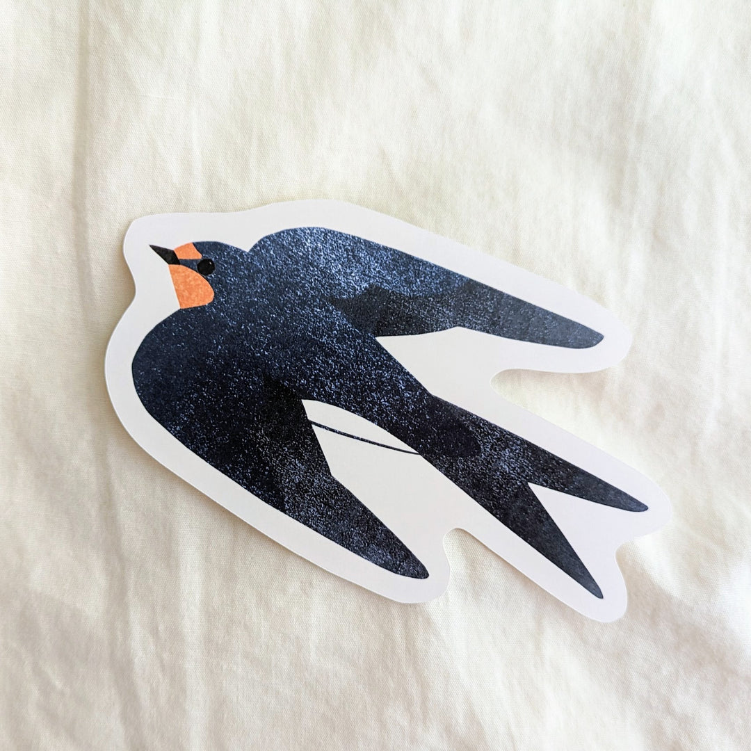 Itsuko Naka / Die-cut card -Swallow