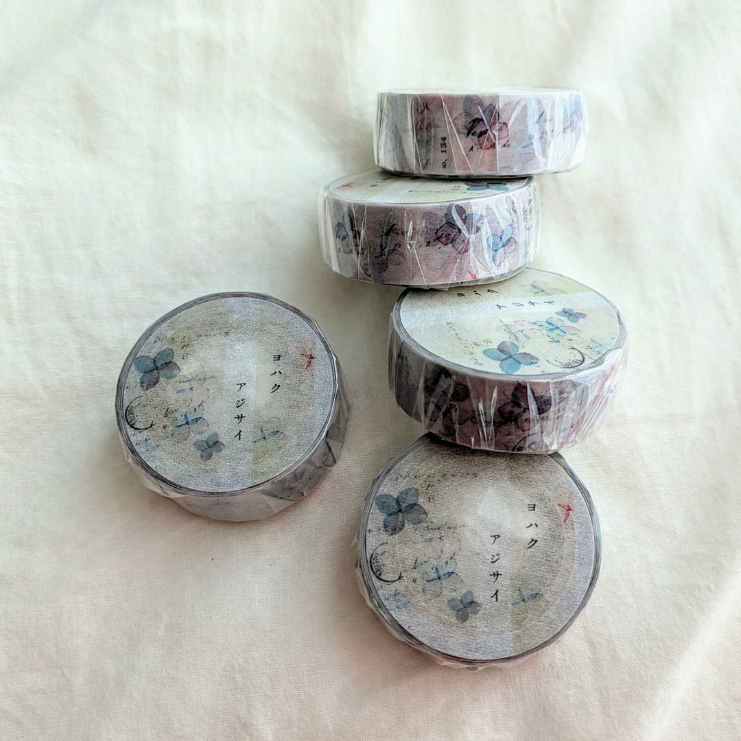 Yohaku Washi Tape -Hydrangea Y-045