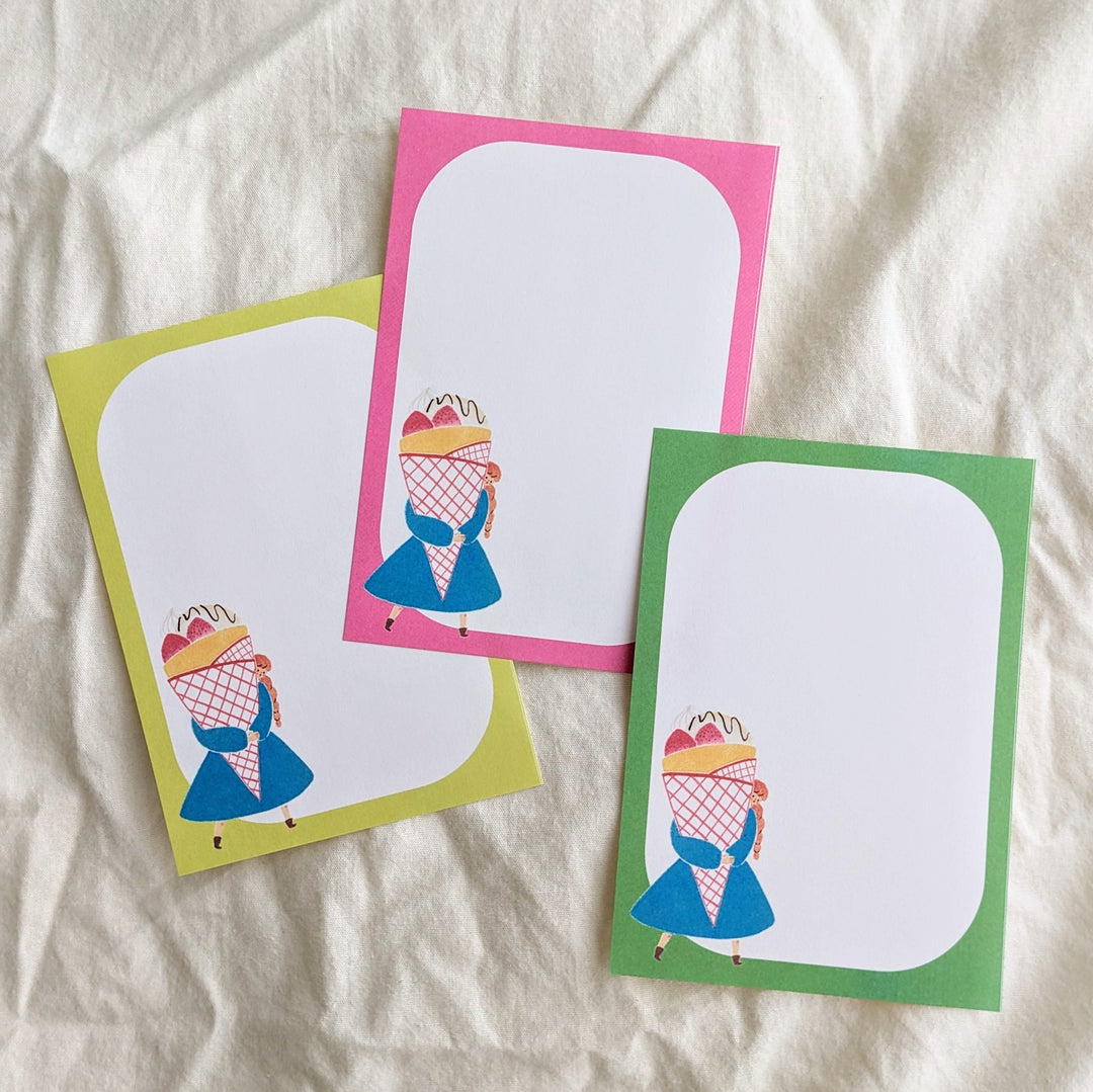 Cotori Cotori / Memo Pad -Food and Girl (memo5)