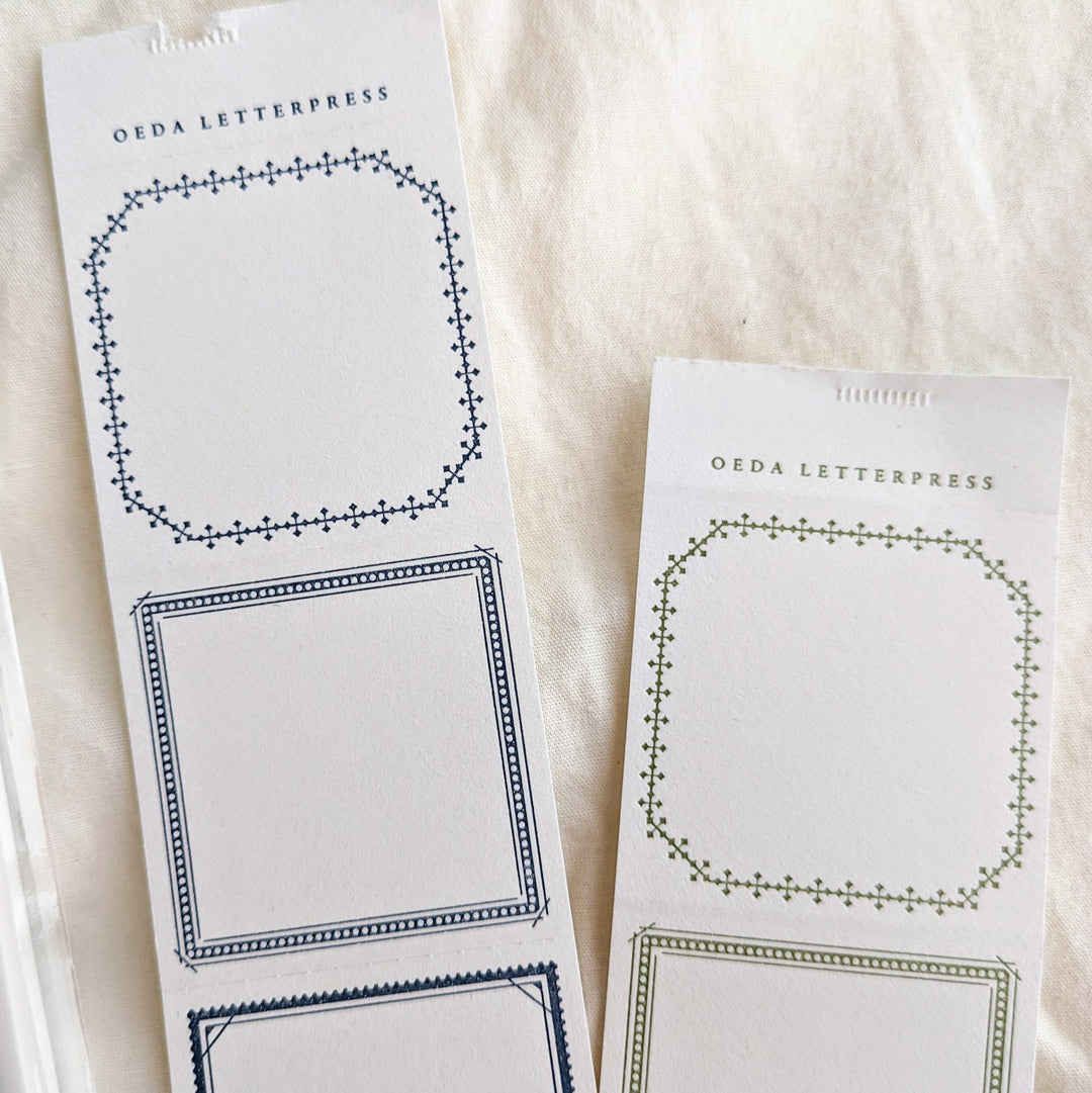 OEDA LETTERPRESS / Limited Color 3pattern Label Book [Matsuba&Usuhanada]