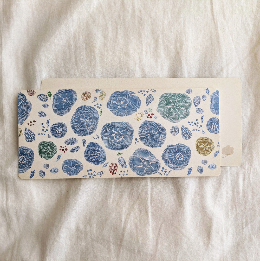 Yuko Omori / Note card -aoi hana to mi