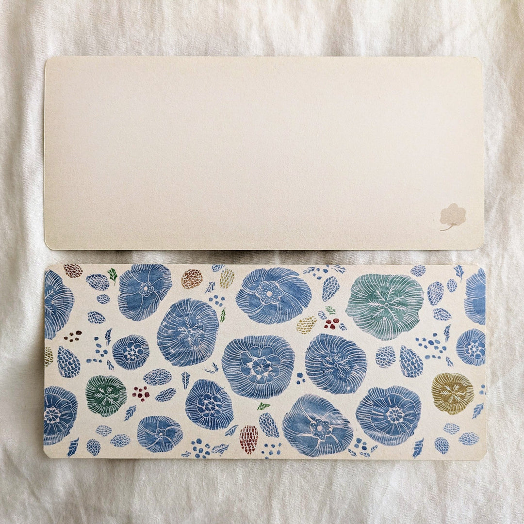 Yuko Omori / Note card -aoi hana to mi