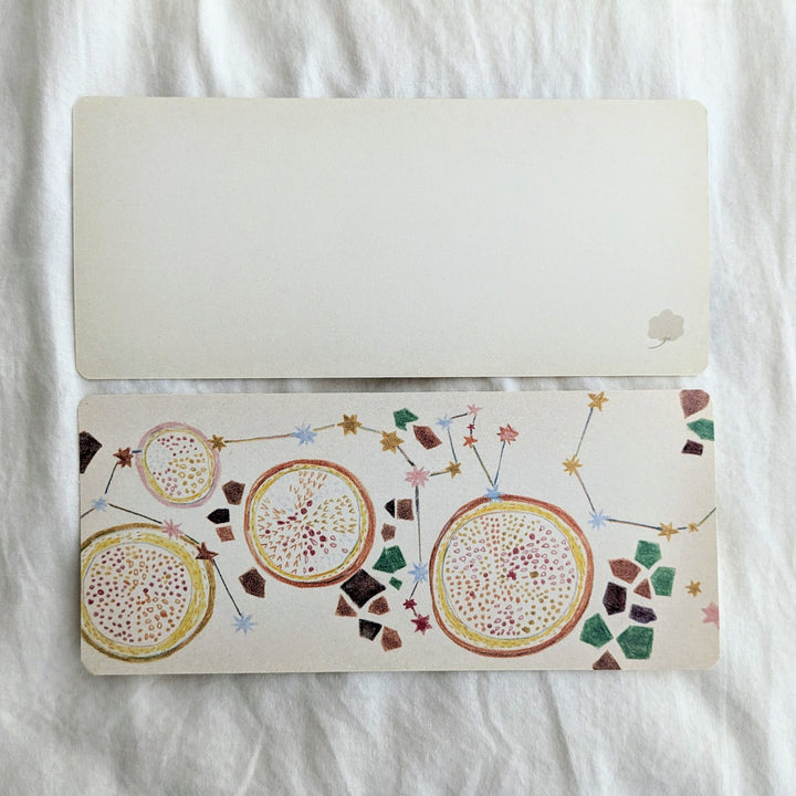 Yuko Omori / Note card -orange