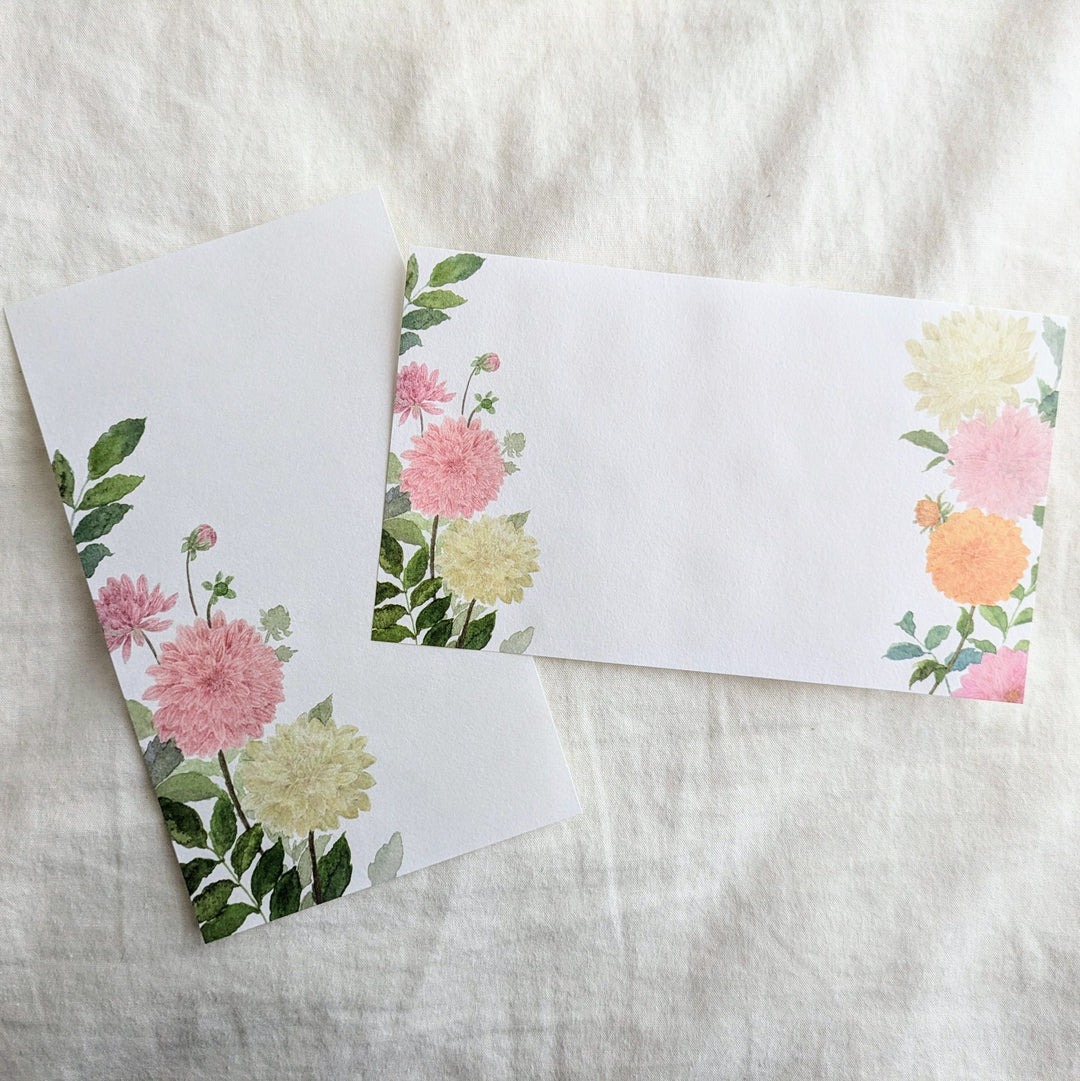 harukazeiro (吉田春香)/ Writing Paper -dahlia