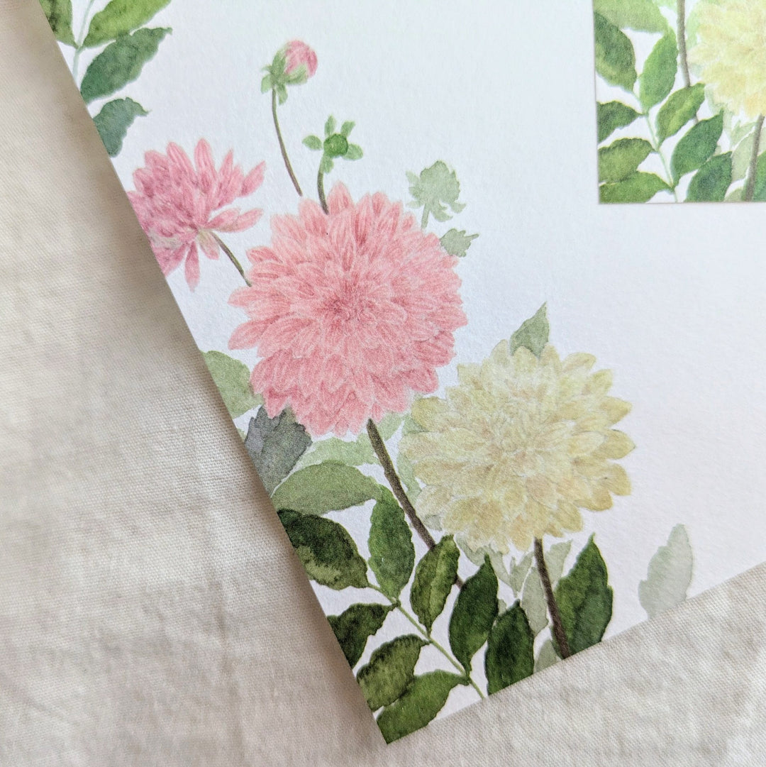 harukazeiro (吉田春香)/ Writing Paper -dahlia