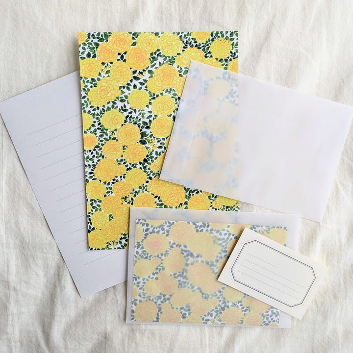 harukazeiro (吉田春香)/ Letter Writing Set -yellow rose