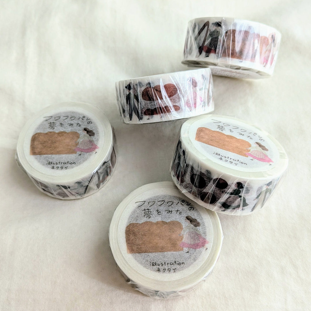 Necktie / Washi Tape -I dreamed of fluffy bread
