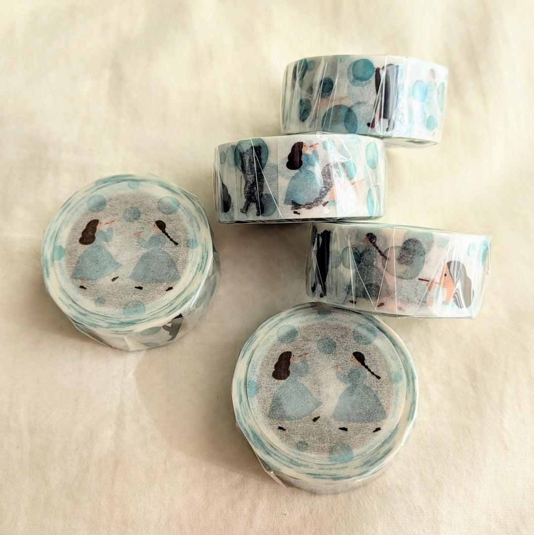 Necktie / Washi Tape -Soap bubbles