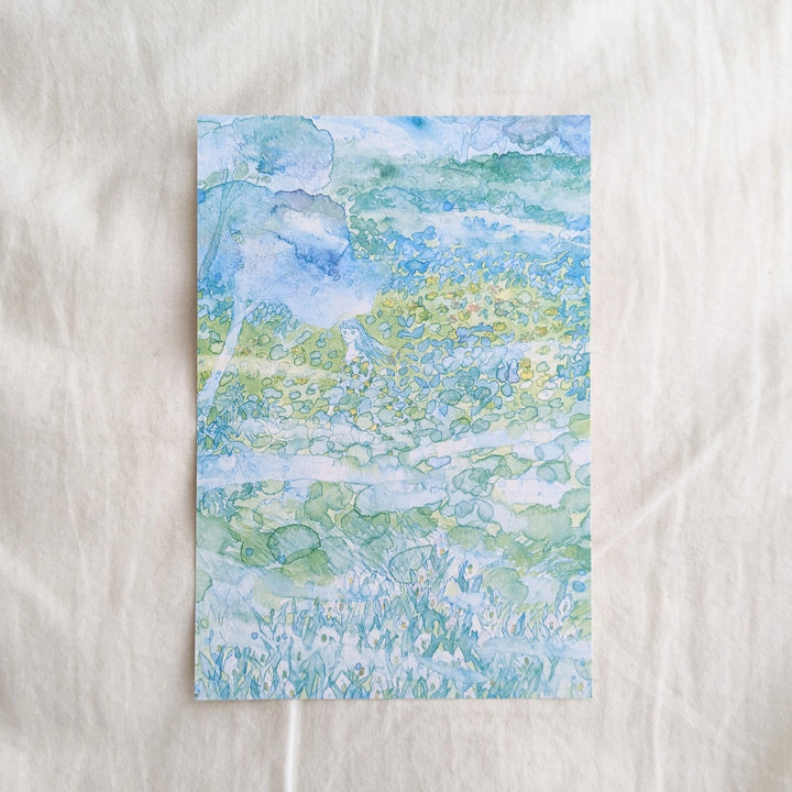 Miku Shimizu / Post Card "Cool breeze comes from skunk cabbage"