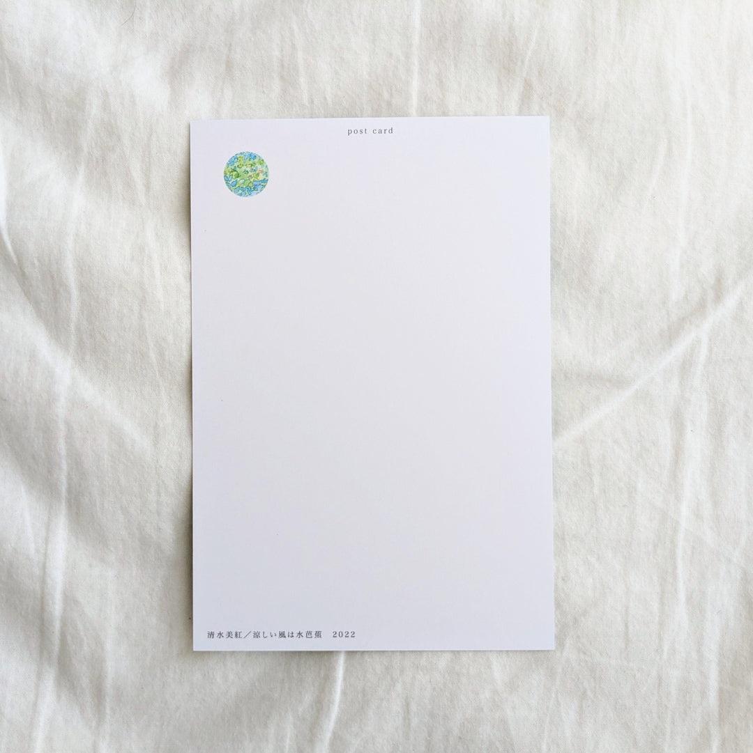 Miku Shimizu / Post Card "Cool breeze comes from skunk cabbage"