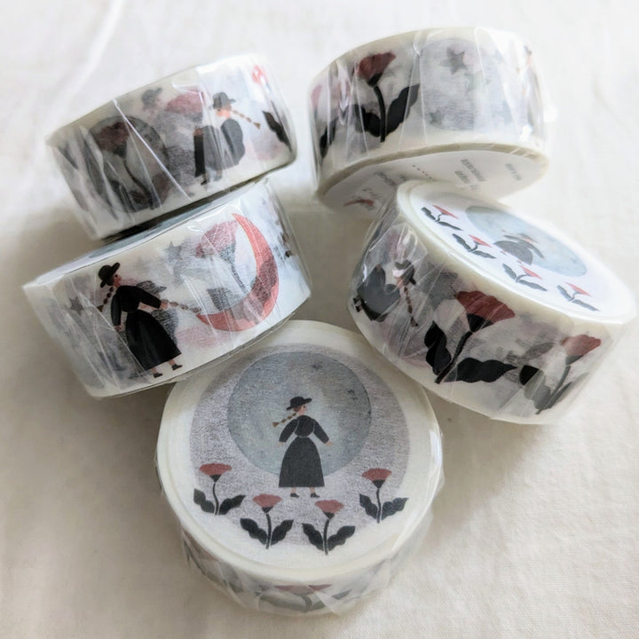 Necktie / Washi Tape -The moon is beautiful
