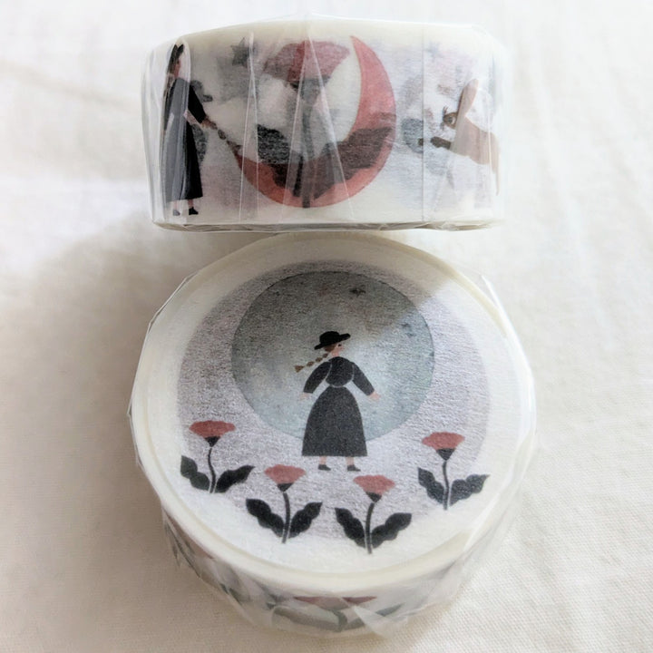 Necktie / Washi Tape -The moon is beautiful