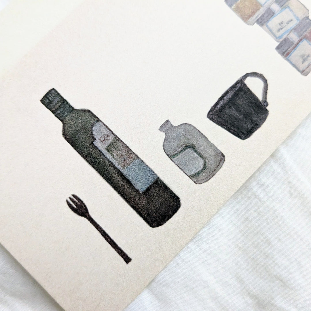 Note card -kurashi no dougu #2