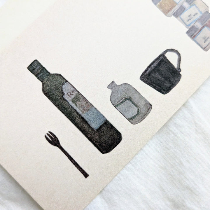 Note card -kurashi no dougu #2