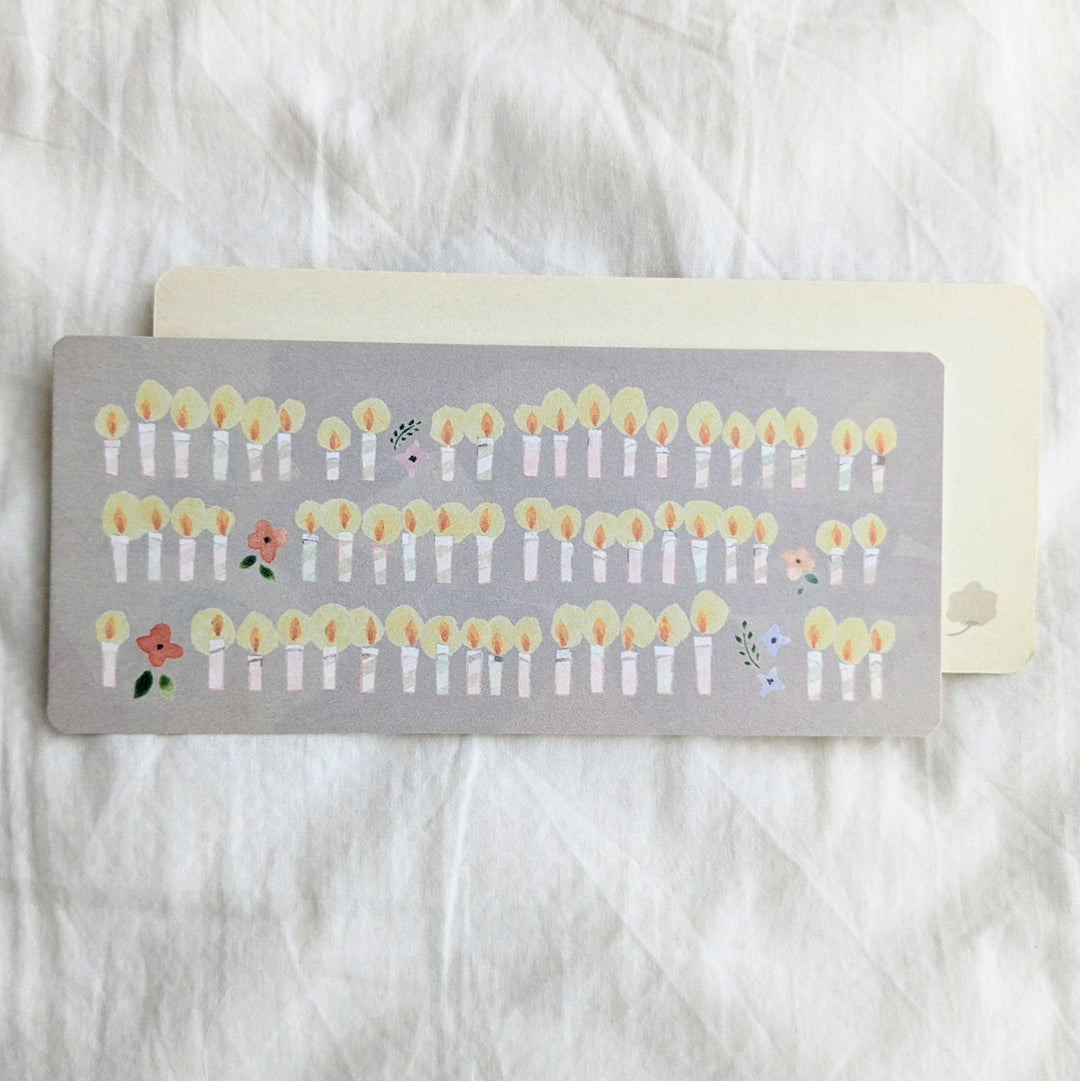 Yuko Omori / Note card -candle