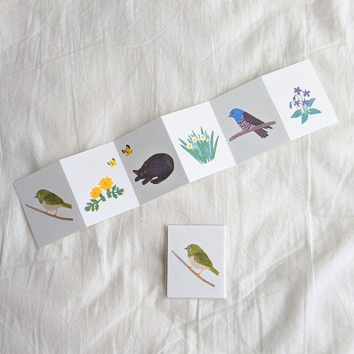 Itsuko Naka / Bellows fold card -Spring/Summer/Autumn/Winter