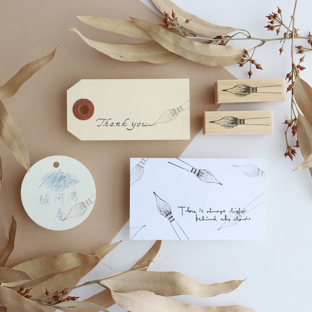 always smile... / Rubber Stamp -anywhere glass pen