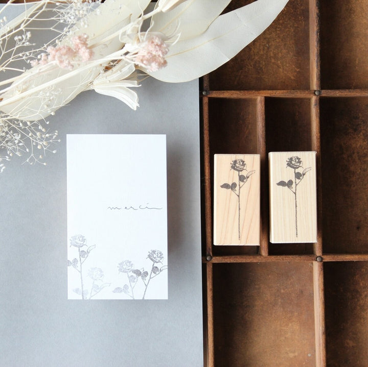 Rubber Stamps -Antique rose