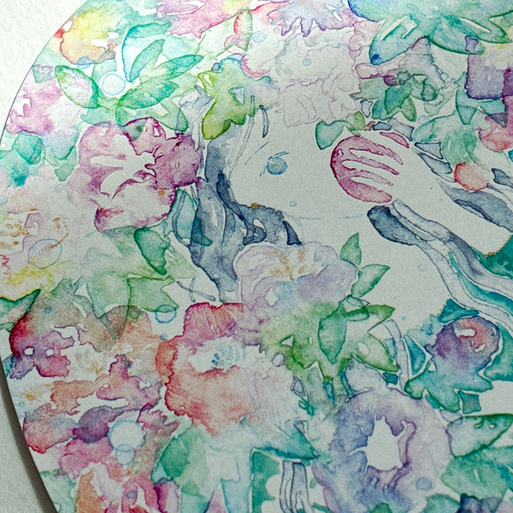 Miku Shimizu / Round card -Red