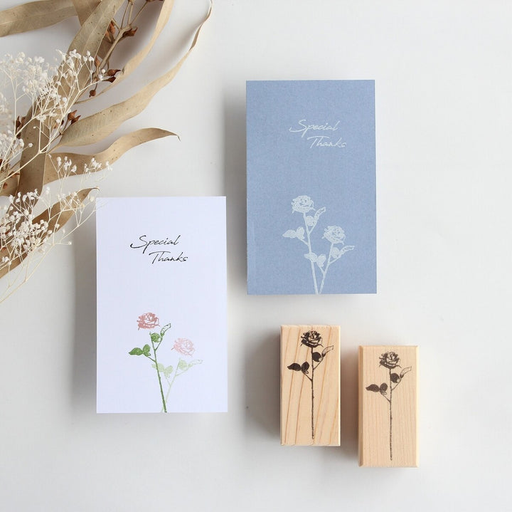 Rubber Stamps -Antique rose