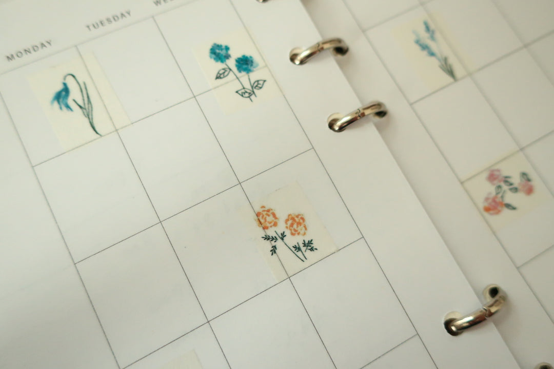 MA7stamp / Washi Tape -single flower