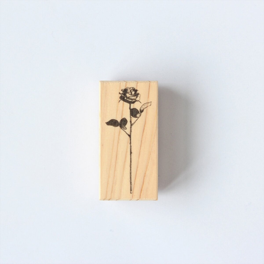 always smile... / Rubber Stamp -Antique rose