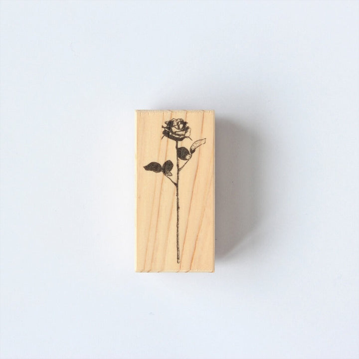 always smile... / Rubber Stamp -Antique rose