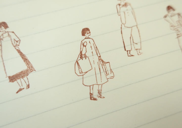 MA7stamp / Rubber Stamp -Fumiko with souvenirs