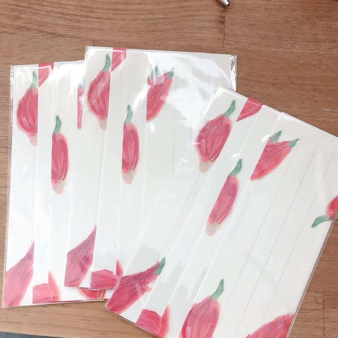 Kisetsu no Tegamiya / Letter Paper -Japanese ginger