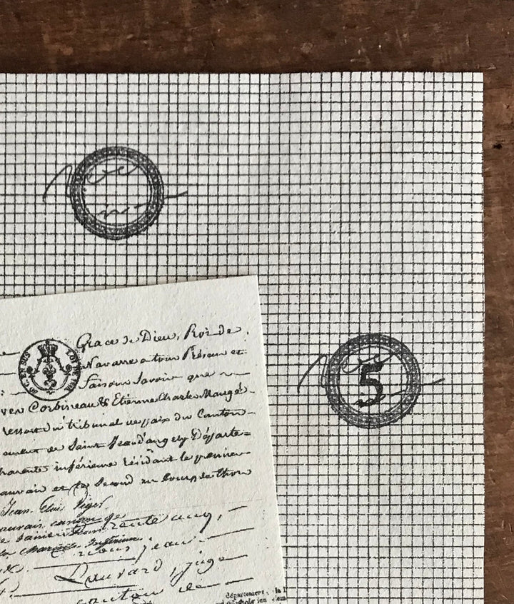 Lamp x Paperi Brocante / Original rubber stamp #4 (company seal)