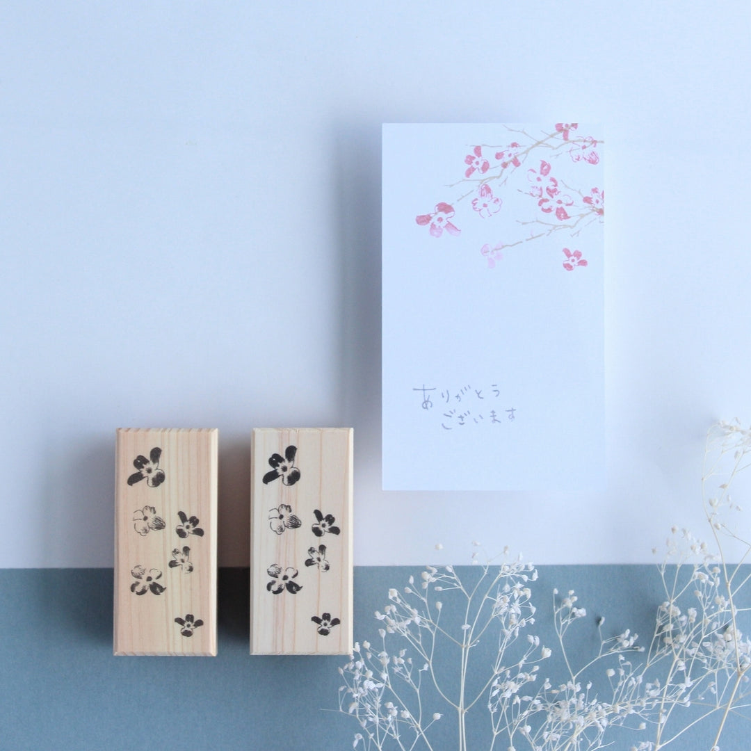 always smile... / Rubber Stamp -Dogwood