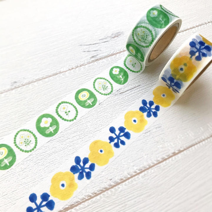 kurogoma./ Washi Tape -YELLOW FLOWER