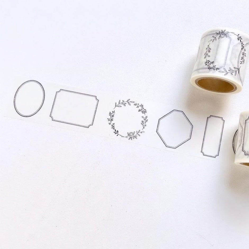 Hutte Paper Works / [easy to write on!] Washi Tape -frame /PMT-098