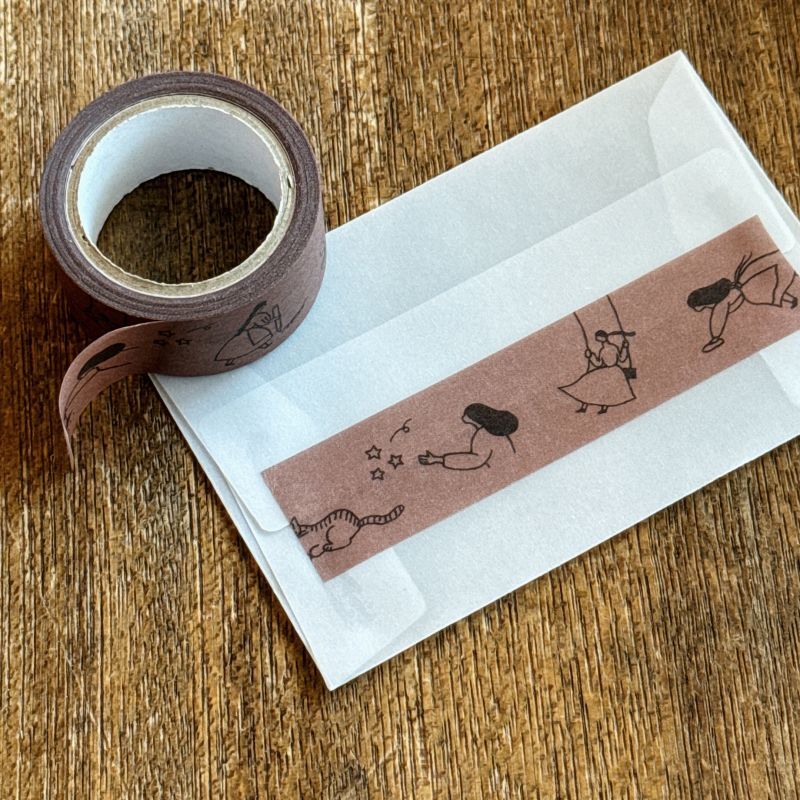 Necktie x mizushima / Washi Tape -Girl [MT-O]