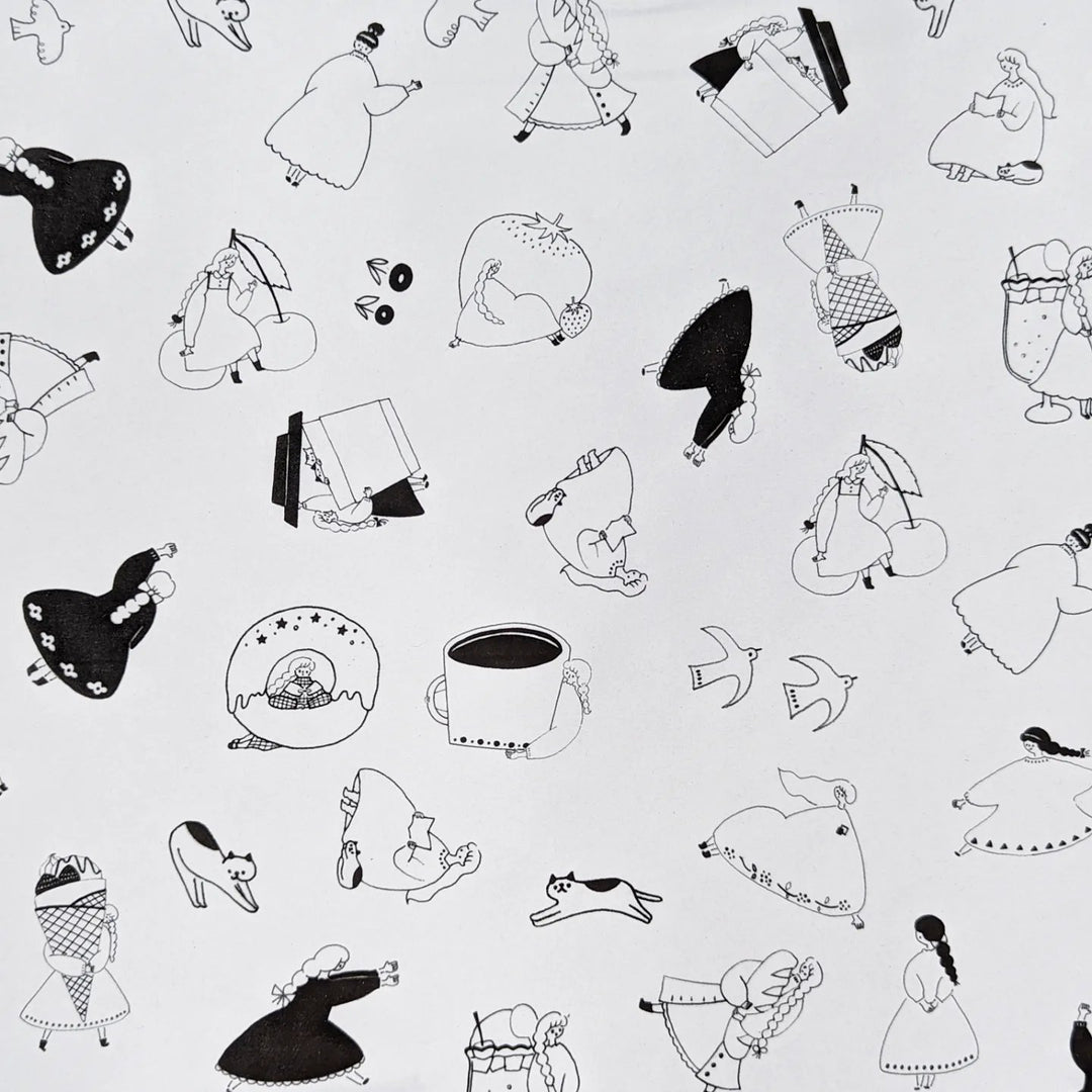 Cotori Cotori / A4 Paper -Monochrome Girl