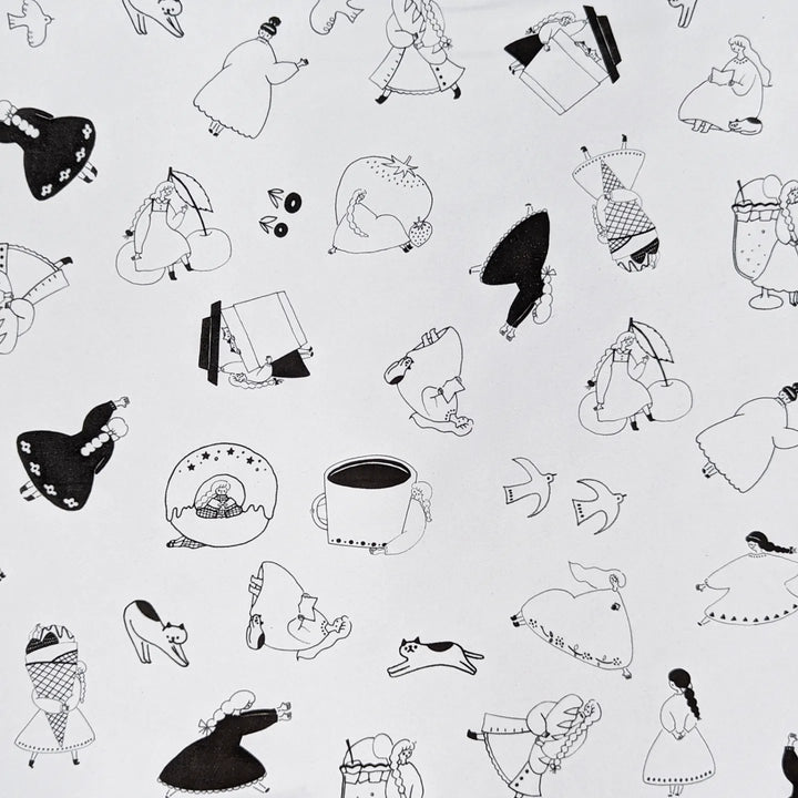 Cotori Cotori / A4 Paper -Monochrome Girl