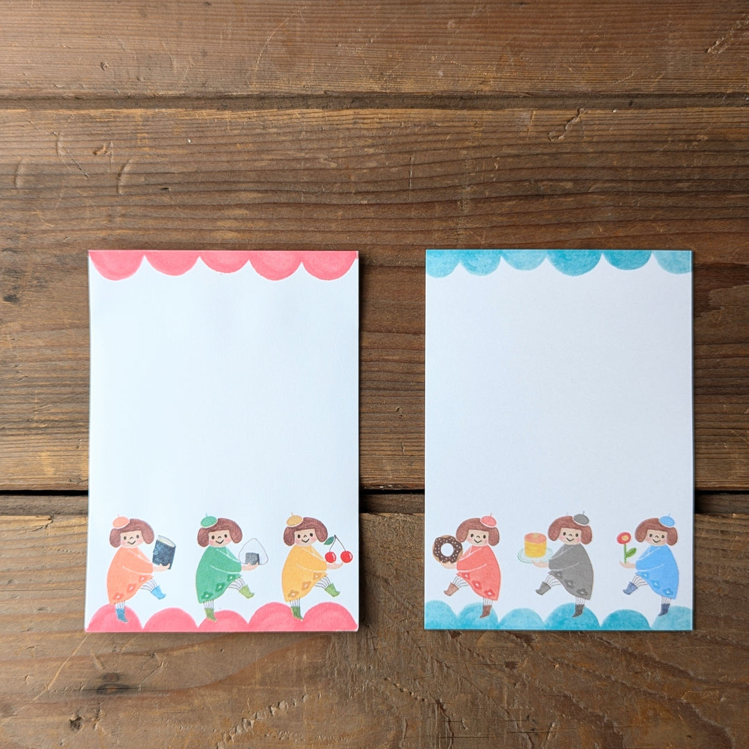 Cotori Cotori / Memo Pad -Girls wearing berets