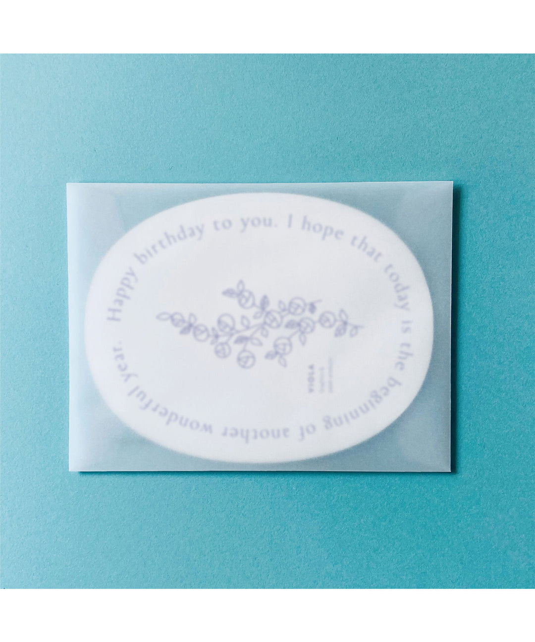 VIOLA / Birthday Card [Blue rose]