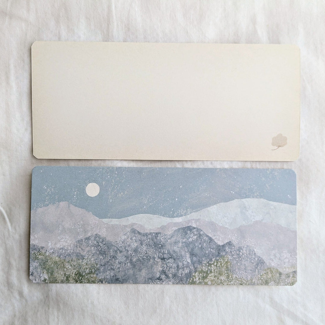 Yuko Omori / Note card -white moon