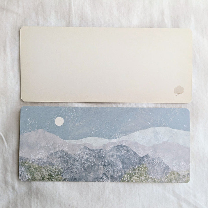 Yuko Omori / Note card -white moon