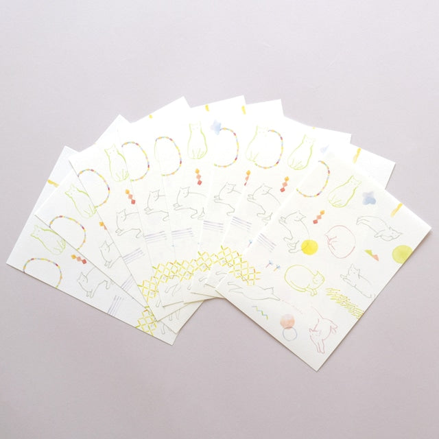 Tomoko Shinozuka / Mini Letter Paper - Cats