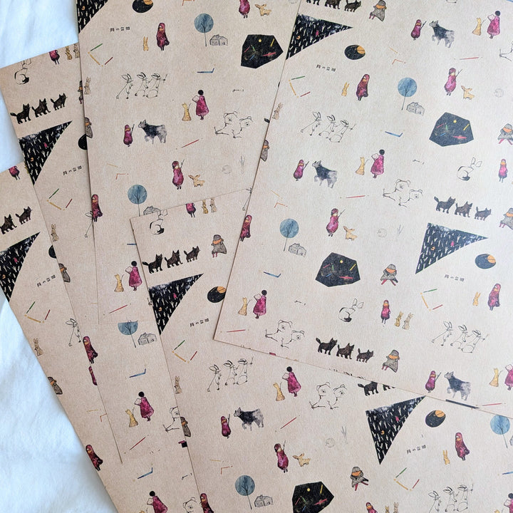 Jun Sasaki / Wrapping paper -Moon Signal