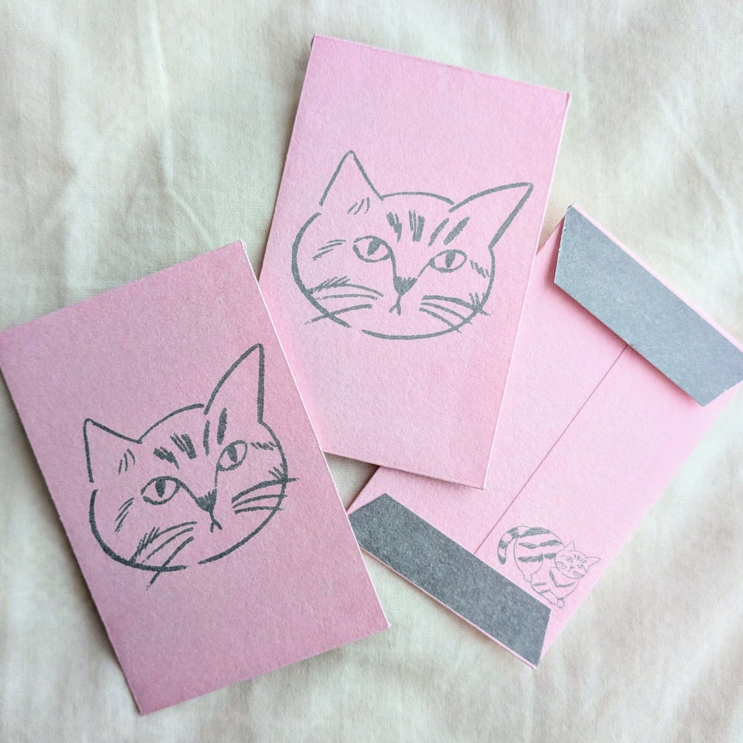 miyuki matsuo / Mini Envelopes (PochiBukuro) -Cat face Tora